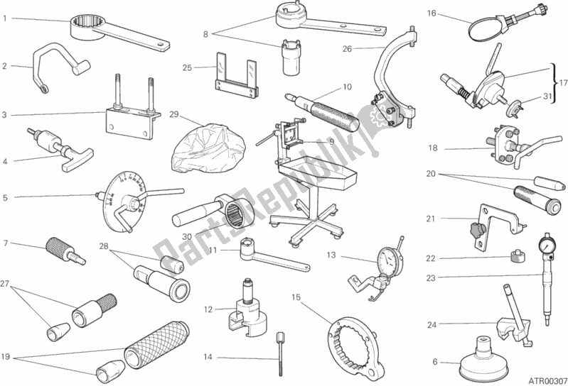 All parts for the Workshop Service Tools, Engine of the Ducati Monster 696 USA Anniversary 2013
